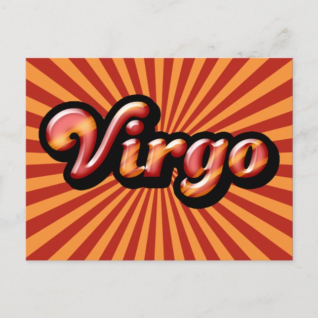 Postal Virgo retro zodiaco (Anverso)