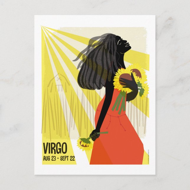 Postal Virgo Zodiac Maiden (Anverso)