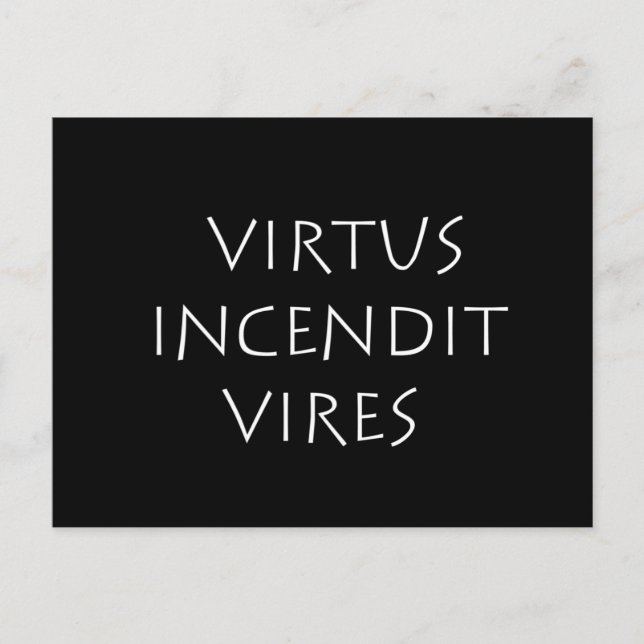 Postal Virtus incendit vires (Anverso)