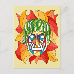 Postal Visage Grimace