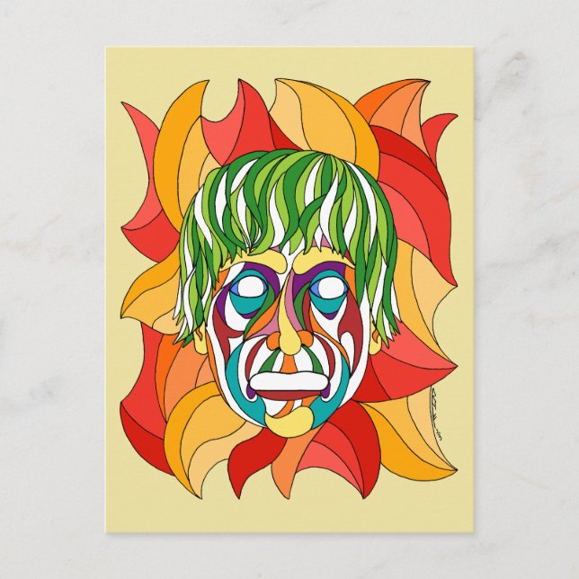 Postal Visage Grimace (Anverso)