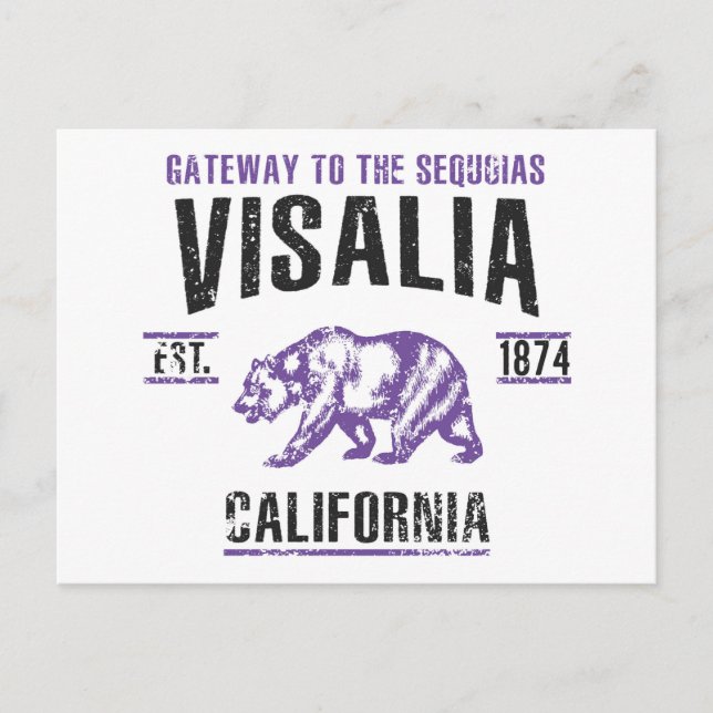 Postal Visalia (Anverso)