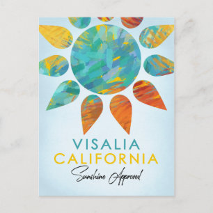 Postal Visalia California Sunshine Travel