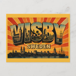 Postal Visby Suecia Ciudad Hanseática Medieval