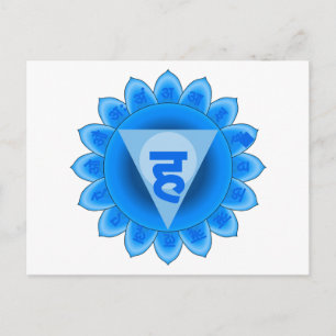 Postal Vishuddha La Garganta Chakra