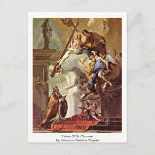 Postal Visión De St.Clement De Giovanni Battista Tiepolo