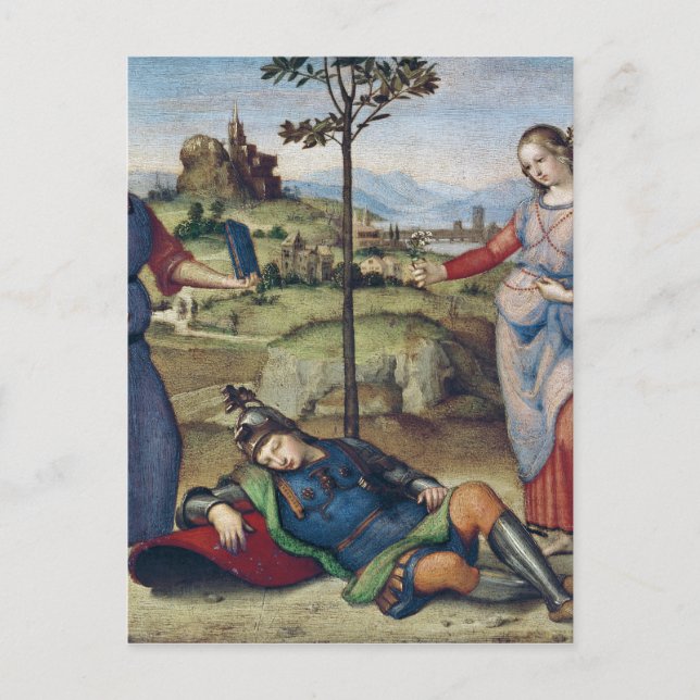 Postal Visión de un caballero, c.1504 (Anverso)