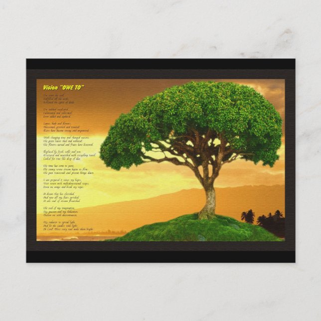 Postal Visión "DEBEMOS" (Anverso)