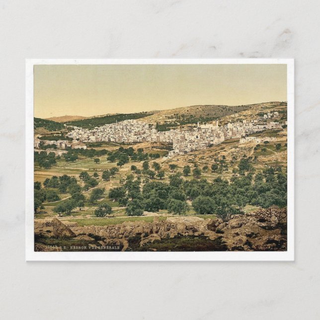Postal Visión general, Hebrón, Tierra Santa, (es decir, R (Anverso)
