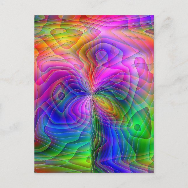 Postal Visión psicodélica (Anverso)