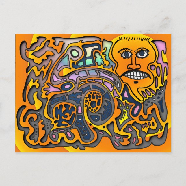 Postal Visiones ciegas de barro #1 (Anverso)