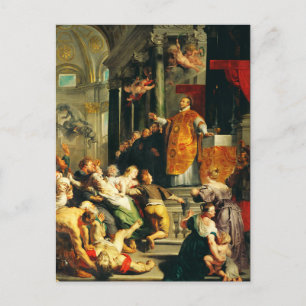 Postal Visiones de Ignacio de Peter Paul Rubens