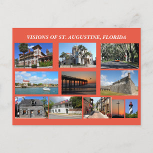 Postal Visiones de San Agustín, Florida