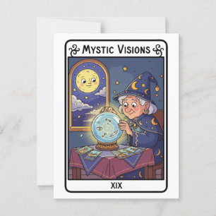 Postal Visiones místicas - Teléster de fortuna con bola d
