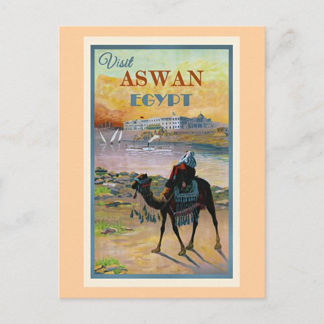 Postal Visit Aswan, Egypt (Anverso)