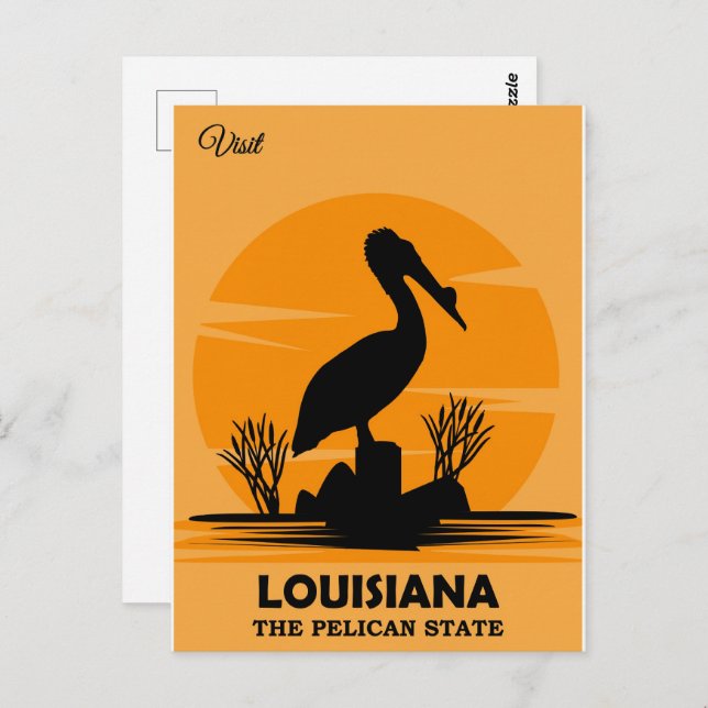 Postal Visit Louisiana, The Pelican State, (Anverso / Reverso)