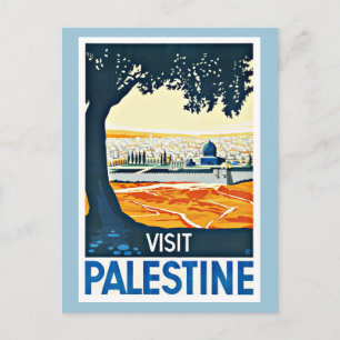 Postal Visita a Palestina Vintage
