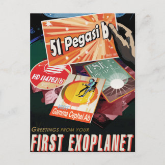 Postal Visita al primer exoplaneta encontrado fuera del S