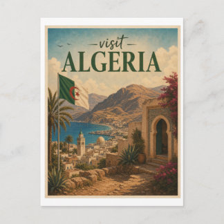 Postal Visita Argel Viaje Vintage