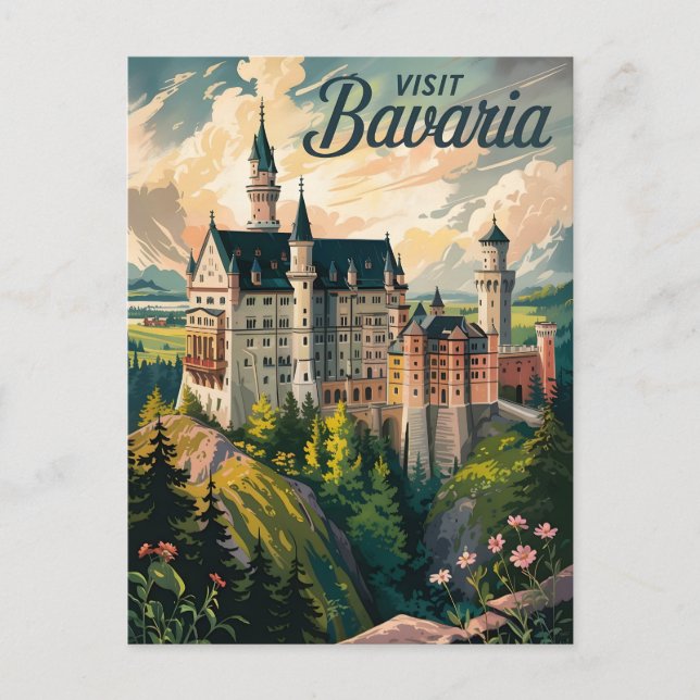 Postal Visita Baviera (Alemania) (Anverso)