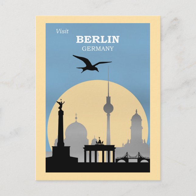 Postal Visita Berlín, Alemania (Anverso)