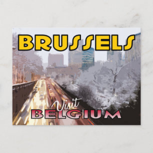 Postal Visita Bruselas, Bélgica