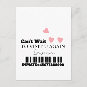 Postal Visita Corazones Lindos a Distancia en la Cárcel
