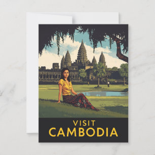 Postal Visita de cosecha a Camboya Viajes de Angkor Wat