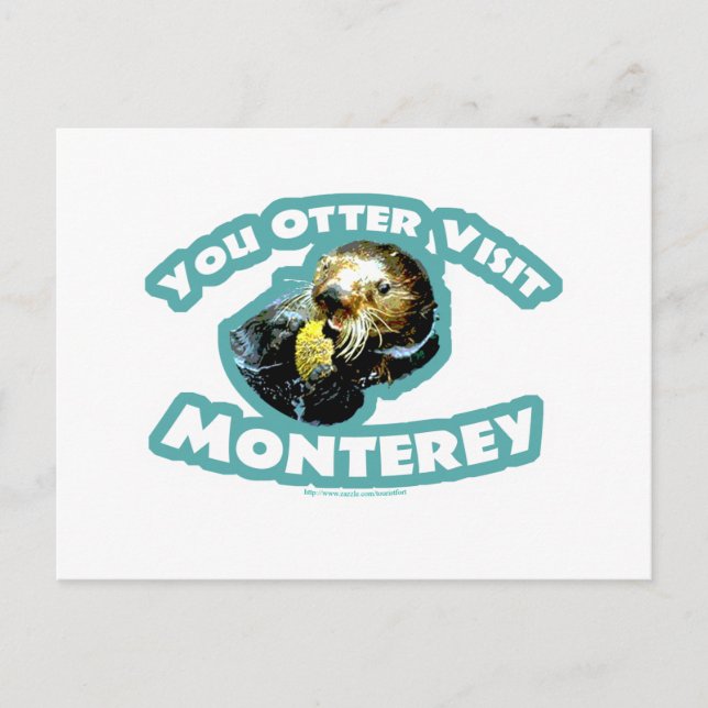 Postal Visita de Otter a Monterey (Anverso)