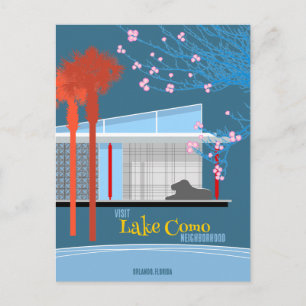 Postal Visita el barrio del lago Como