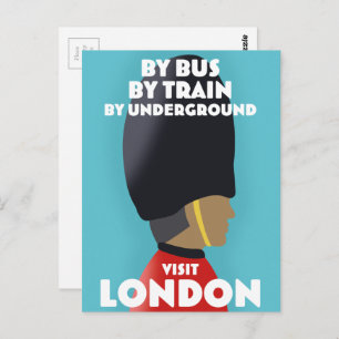 Postal Visita el London Art print.