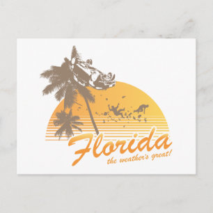 Postal Visita Florida, el gran huracán del clima