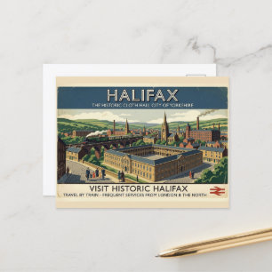 Postal Visita Halifax Histórico - Arte de Carteles de Via