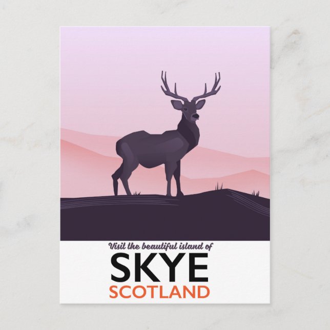 Postal Visita la Hermosa Isla de Skye (Anverso)