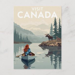 Postal Visita la Naturaleza de Canadá