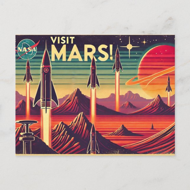 Postal ¡Visita Mars! (Anverso)