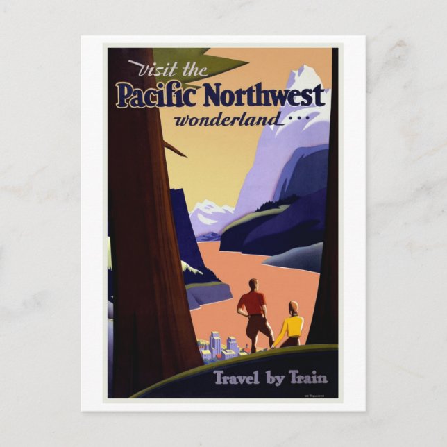 Postal Visita Pacific Northwest Vintage (Anverso)