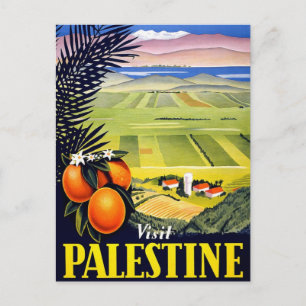 Postal Visita Palestina 2 Tierra Santa Arte de Viaje de V