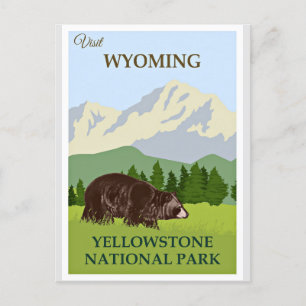 Postal Visita Wyoming, Parque Nacional Yellowstone