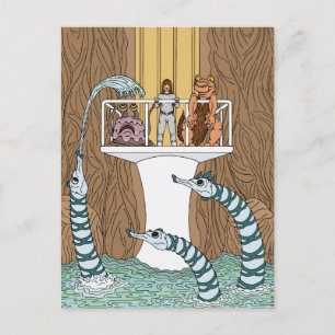 Postal Visitando el estanque de los Piptrixones