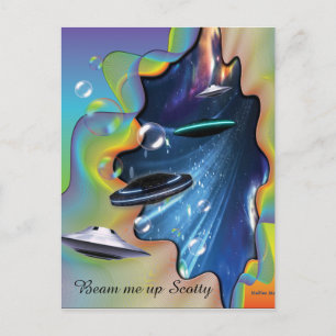 Postal Visitantes del espacio