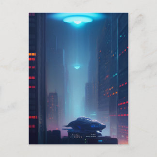 Postal Visitantes del espacio ultraterrestre