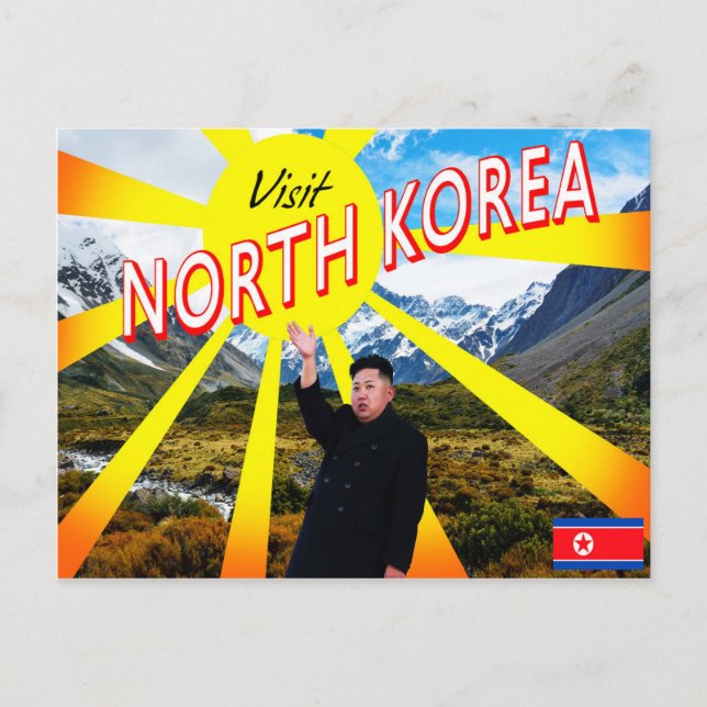 Postal Visitar Corea del Norte (Anverso)