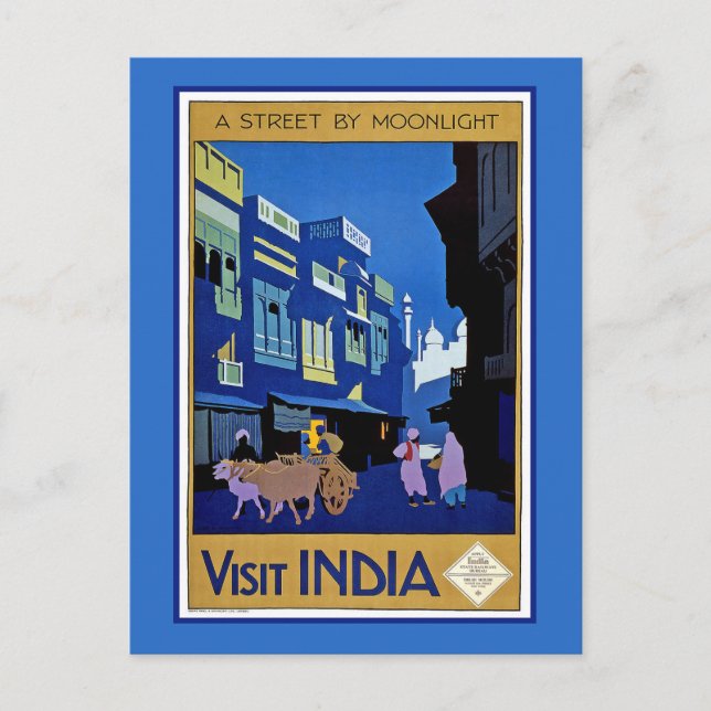 Postal Visitar India (Anverso)