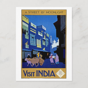 Postal Visitar India Viaje al arte