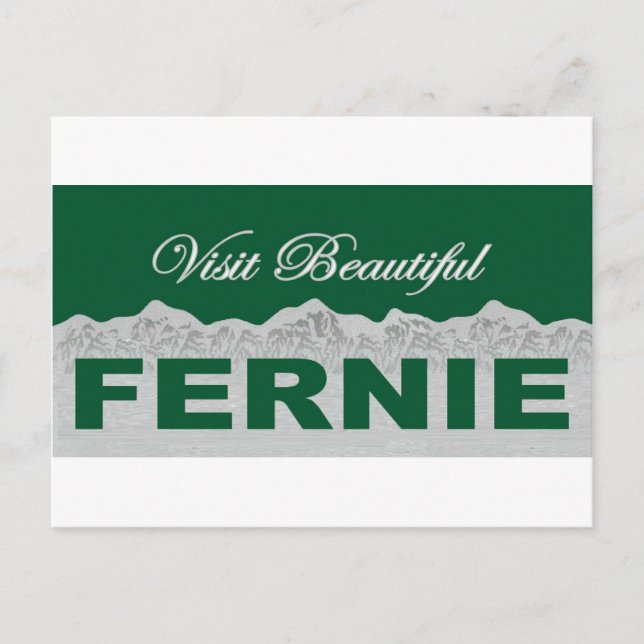 Postal Visitar la hermosa Fernie (Anverso)