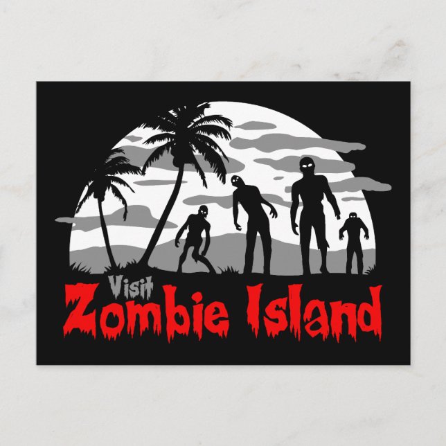 Postal Visitar la isla de Zombie (Anverso)