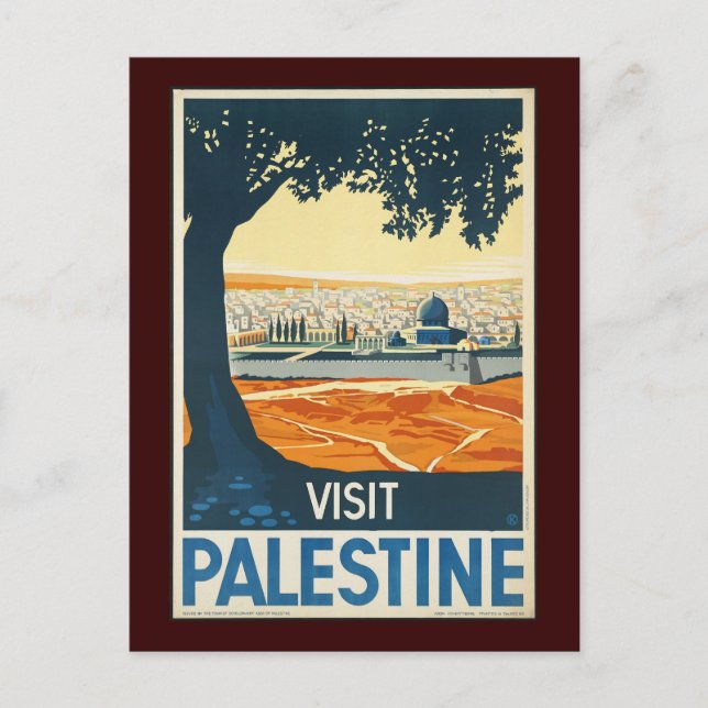 Postal Visitar Palestina (Anverso)