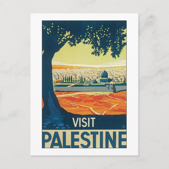 Postal Visitar Palestina (Anverso)