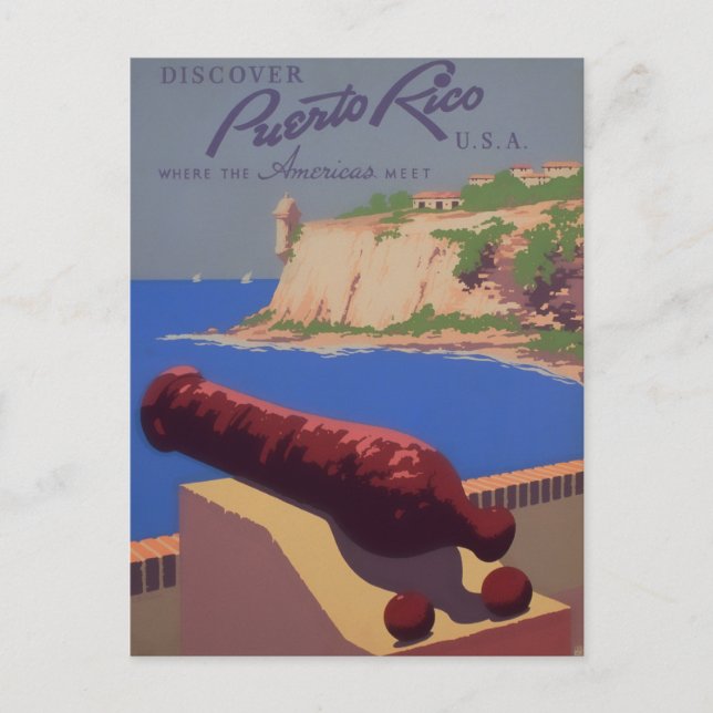 Postal Visitar Puerto Rico (Anverso)